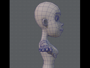 base mesh woman 04 3D Model