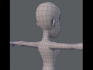 base mesh woman 04 3D Model
