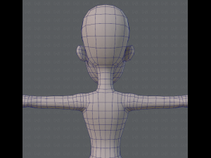 base mesh woman 04 3D Model