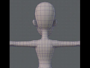 base mesh woman 04 3D Model