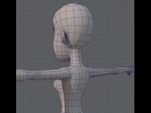 base mesh woman 04 3D Model