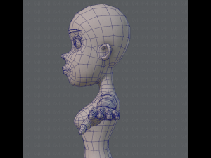 base mesh woman 04 3D Model