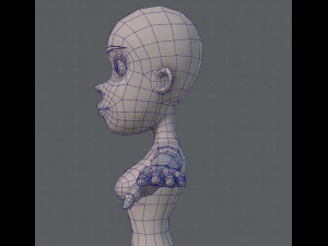 base mesh woman 04 3D Model