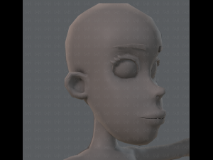 base mesh woman 04 3D Model