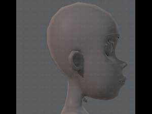 base mesh woman 04 3D Model