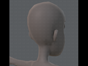 base mesh woman 04 3D Model