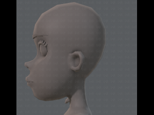 base mesh woman 04 3D Model