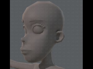 base mesh woman 04 3D Model