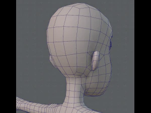 base mesh woman 04 3D Model