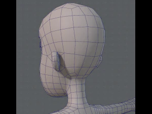 base mesh woman 04 3D Model