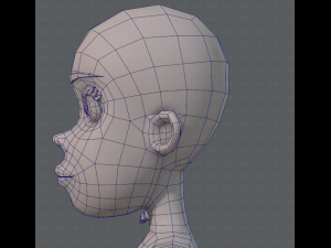 base mesh woman 04 3D Model