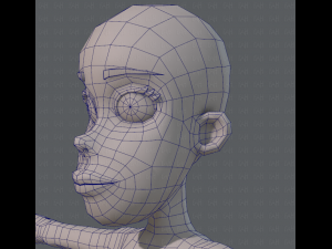 base mesh woman 04 3D Model