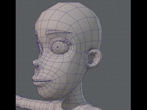 base mesh woman 04 3D Model