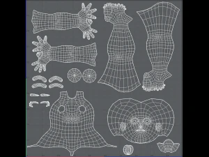 base mesh woman 04 3D Model