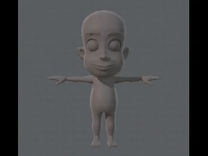 base mesh boy character v02 3D Model