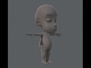 base mesh boy character v02 3D Model