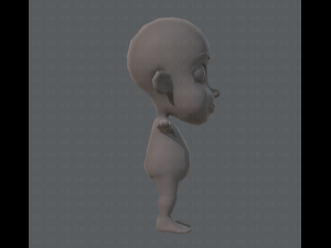 base mesh boy character v02 3D Модель