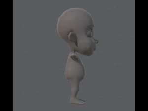 base mesh boy character v02 3D Model