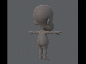 base mesh boy character v02 3D Model