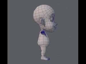 base mesh boy character v02 3D Model
