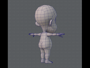 base mesh boy character v02 3D Модель