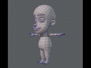 base mesh boy character v02 3D Модель