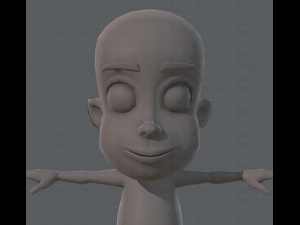 base mesh boy character v02 3D Модель