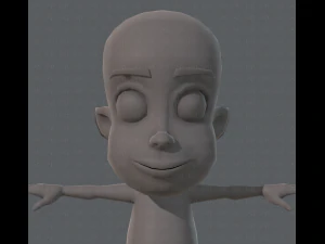 base mesh boy character v02 3D Model