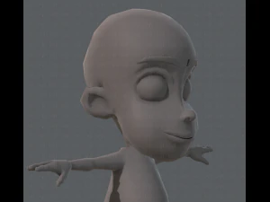 base mesh boy character v02 3D Model