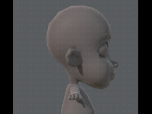 base mesh boy character v02 3D Модель