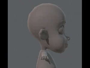 base mesh boy character v02 3D Model