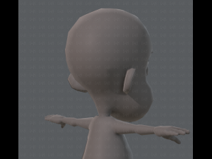 base mesh boy character v02 3D Модель
