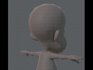 base mesh boy character v02 3D Model