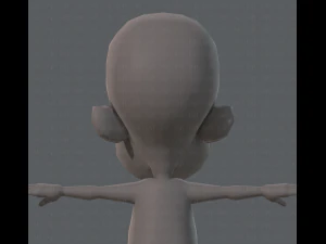base mesh boy character v02 3D Model