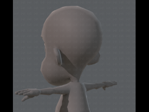 base mesh boy character v02 3D Модель