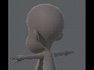 base mesh boy character v02 3D Model
