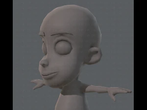 base mesh boy character v02 3D Model
