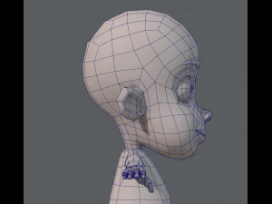 base mesh boy character v02 3D Model