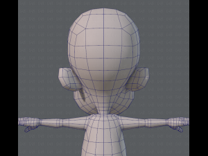 base mesh boy character v02 3D Модель