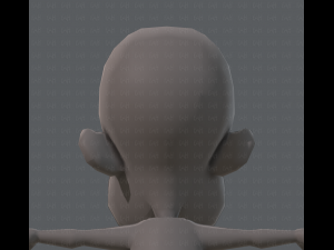 base mesh boy character v02 3D Модель