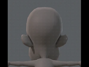 base mesh boy character v02 3D Model