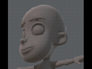 base mesh boy character v02 3D Модель