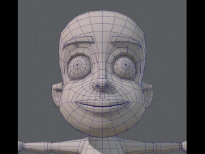 base mesh boy character v02 3D Model