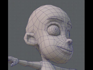 base mesh boy character v02 3D Model