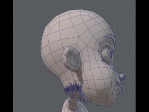 base mesh boy character v02 3D Модель