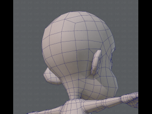 base mesh boy character v02 3D Модель