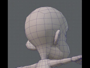 base mesh boy character v02 3D Model