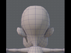base mesh boy character v02 3D Модель