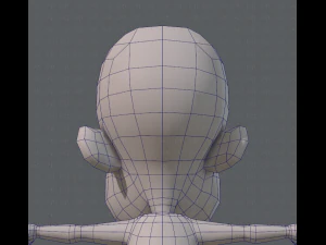 base mesh boy character v02 3D Model