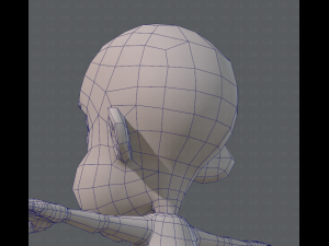 base mesh boy character v02 3D Модель